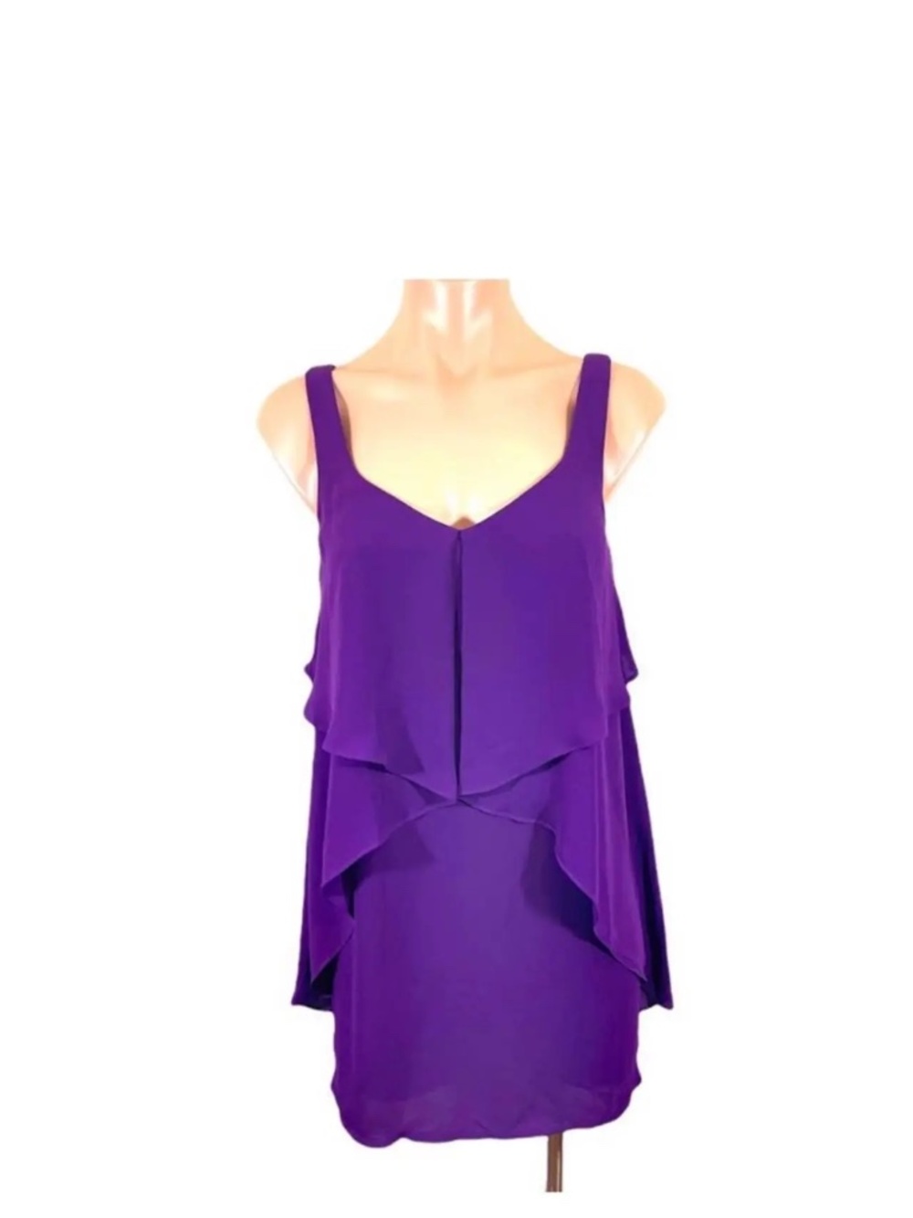 Pins and Needles Draped Sheath Dress in Eggplant - Size Medium